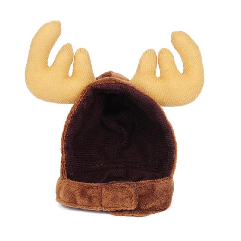 Pet Dog Kleding Kleding Accessoires Kerst Kat Kleding Kitten Puppy Kat Kerstman Kostuum Kitten Puppy Hoodie Warm Winter: Elk Hat