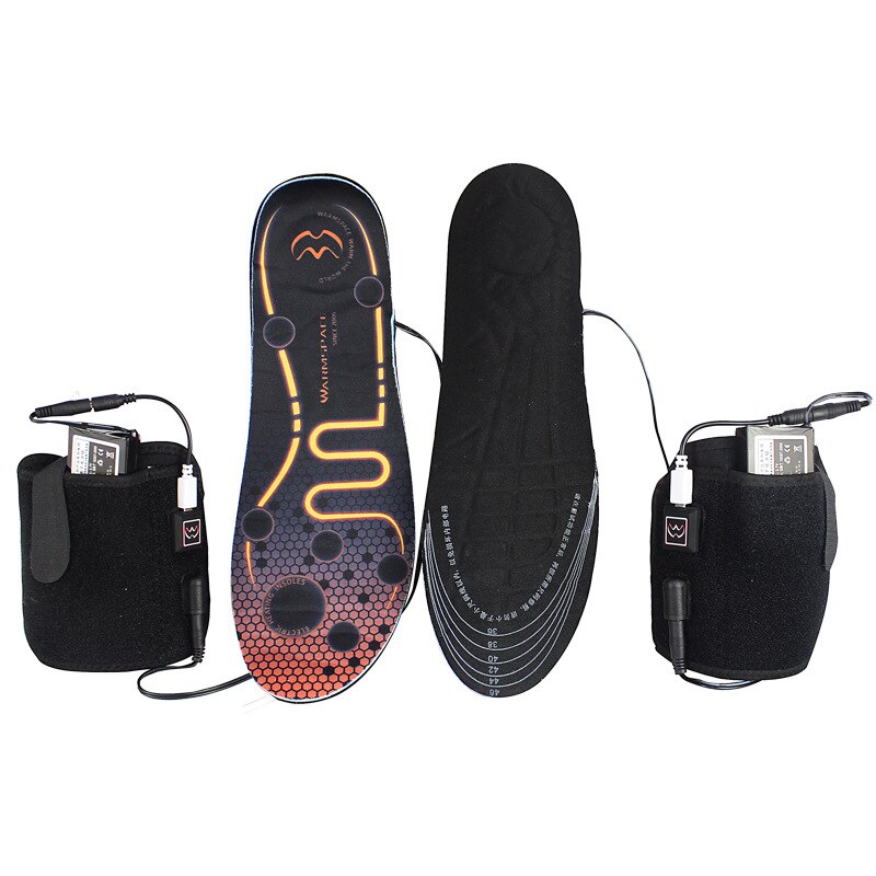 Motorrad Stiefel Beheizte Einlegesohlen Batterie angetrieben Anhaltende Halten Warme Winter Thermische Moto Motorrad Schuhe Elektrische Heizung Einlegesohlen