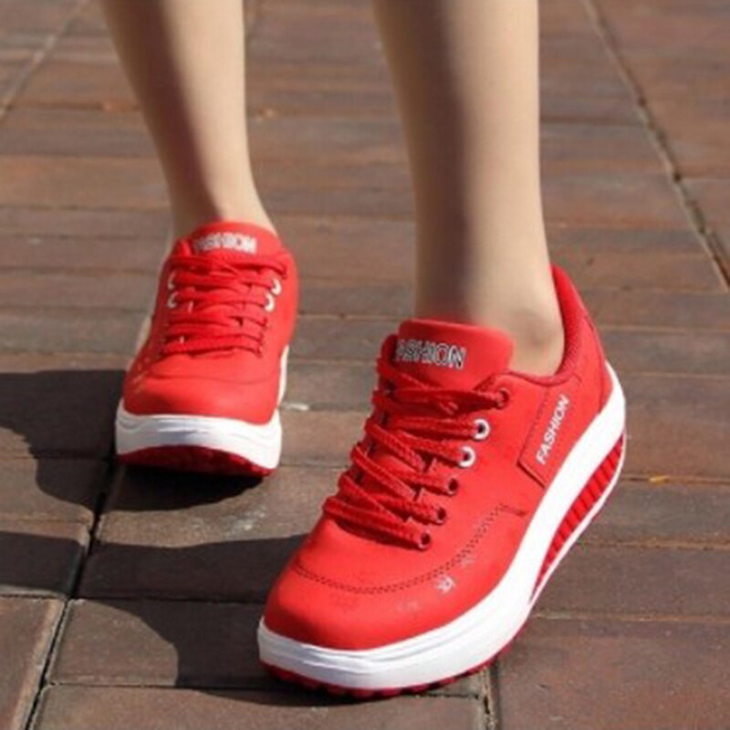 Dames plateauschoenen casual sport wandelschoenen veterschoenen sportschoenen all-match outdoor damesschoenen