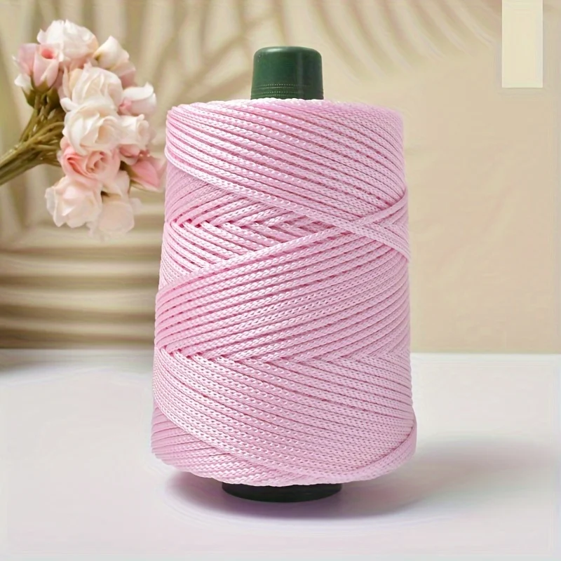230G Polyester Häkelgarn 3mm Hohlgarn Leichte Viskose Eisseil Hutgarne Handgewebtes Garn Diy Hakenkissen Hohl Helle Seide: Blau