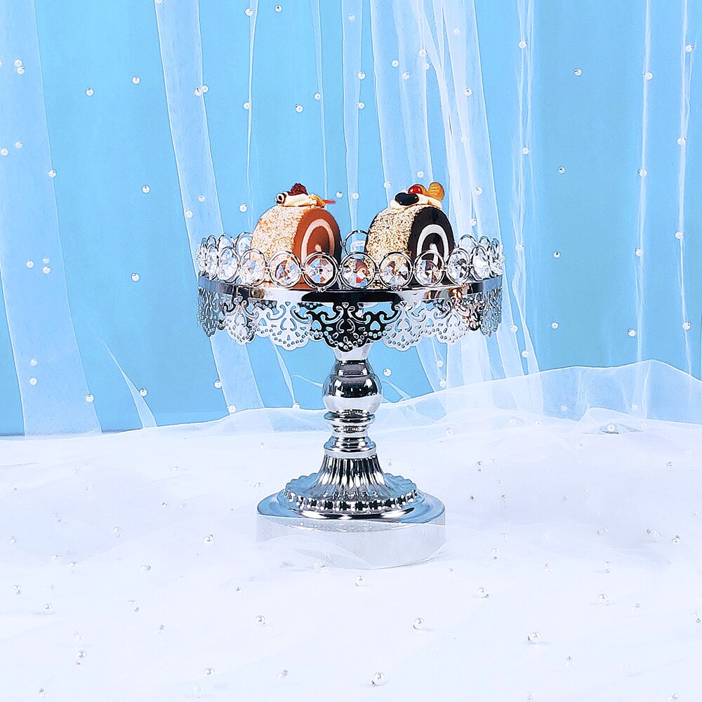 Présentoir à gâteaux en métal avec miroir en acrylique, 1 pièce, sur socle, pour fête d'anniversaire, mariage, Dessert, Cupcake, doré, décor de maison