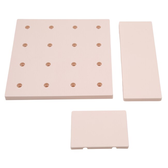Plast opbevaring rackdecor stue køkken væg hængende boards hjem opbevaring hylde badeværelse køkken bøjle rack: Beige