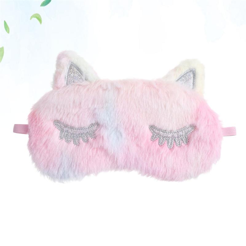 3D Eenhoorn Oogmasker Cartoon Verscheidenheid Slaapmasker Slaapmasker Ontspannen Maskplush Eye Shade Cover Geschikt Voor Reizen Home Party