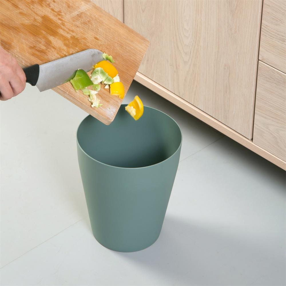 Colourful Trash Can Waste Bins Lidless Plastic Paper Basket Dustbin Garbage Can Home Office Simple Rubbish