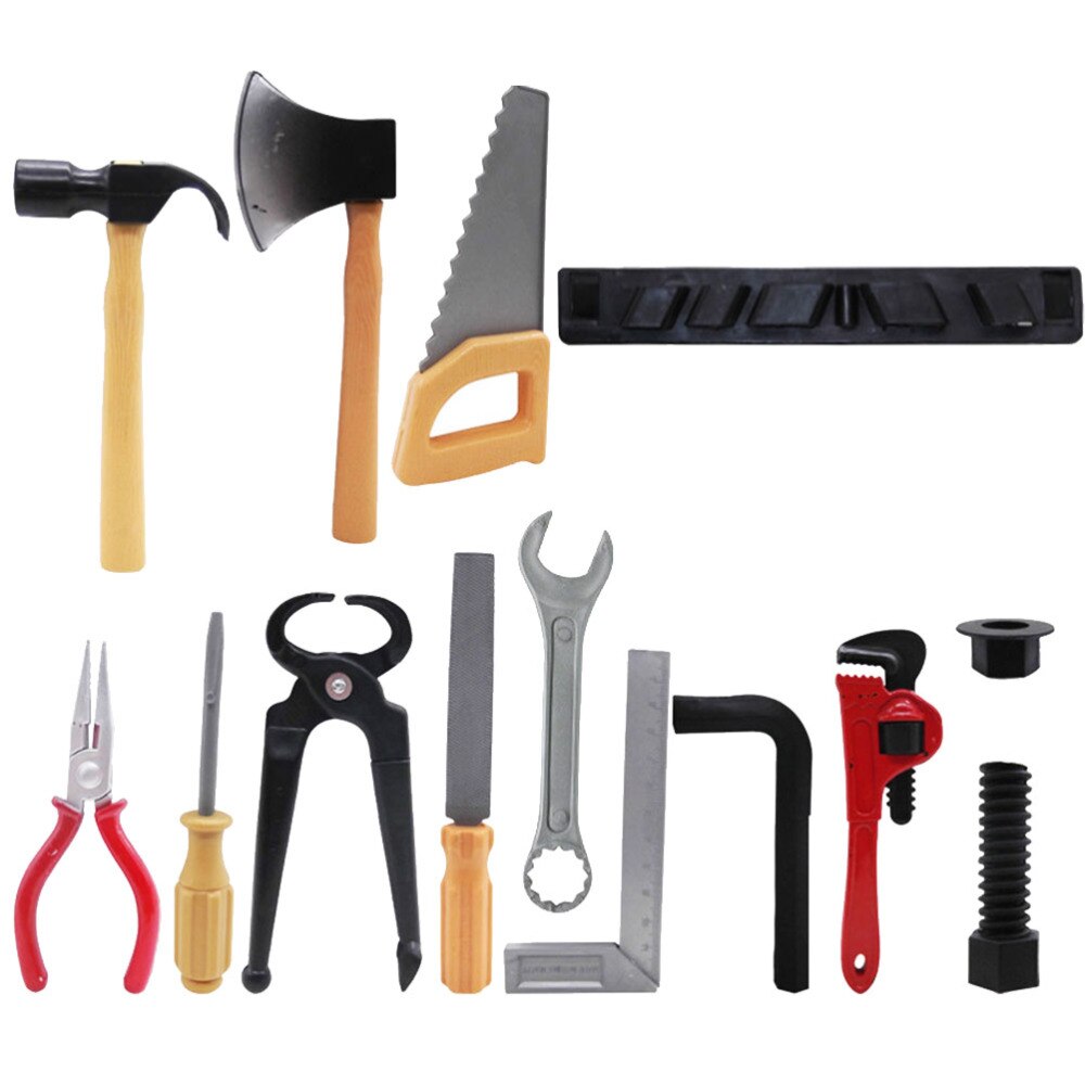 14 stücke freundlicher Simulation Reparatur Werkzeuge vorgeben Spielen Wartung einstellen Pädagogisches Lernen Spielzeug (Sortiert)