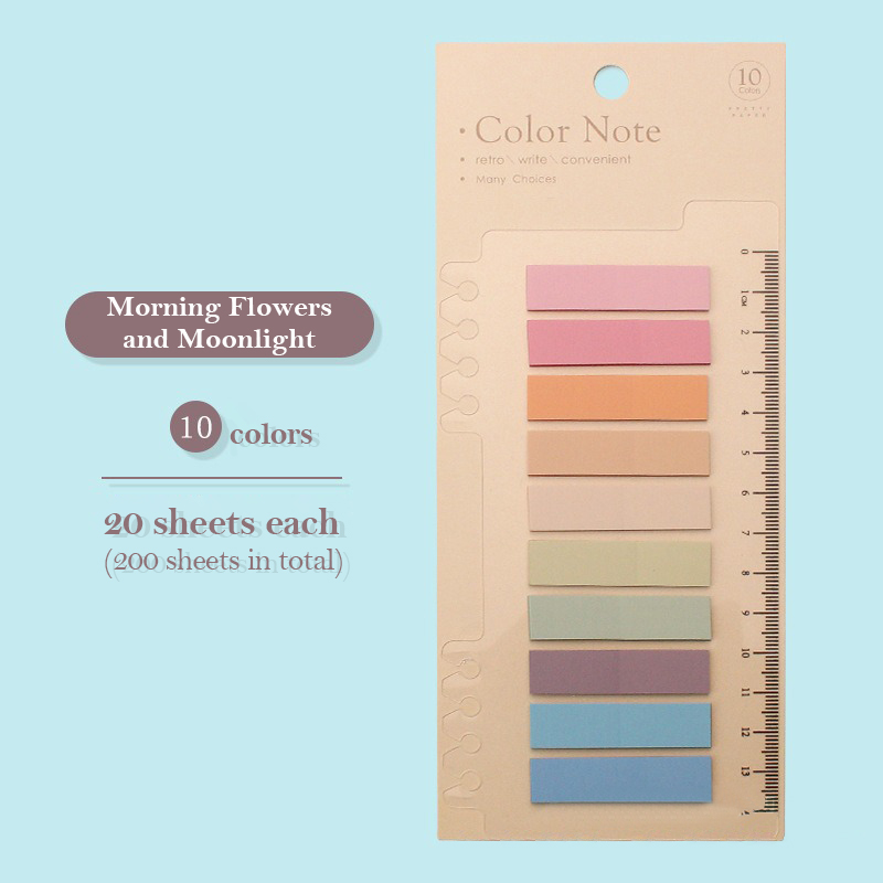 200-2000 feuilles Index Transparent bloc-notes créatifs bureau école papeterie autocollants auto-adhésifs postés bloc-notes collants: green