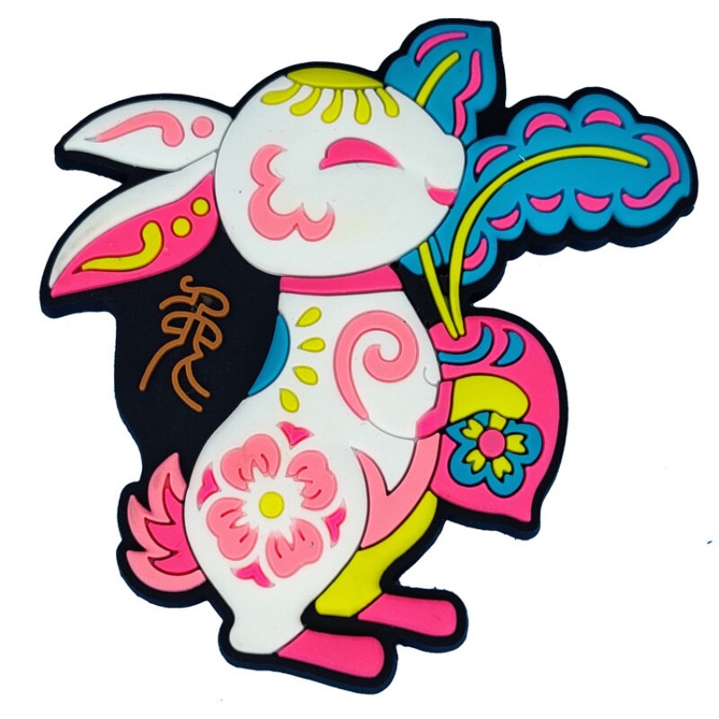 Original Zodiac Refrigerator Magnet Stickers 12 Zodiac Signs of The Year of The Tiger Refrigerator Magnetic Stickers Decoration