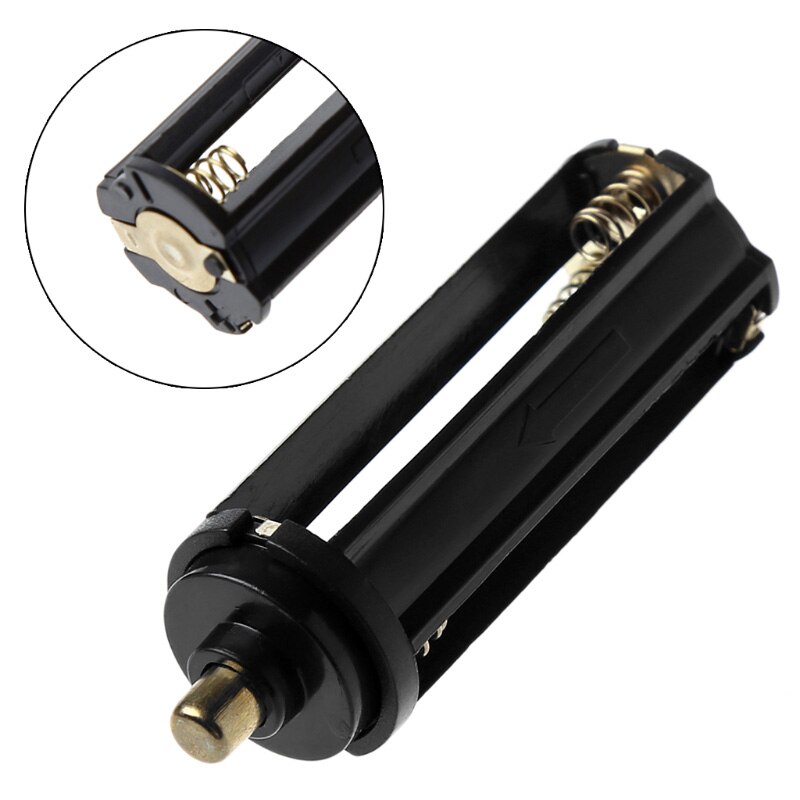 Cylindryczny plastikowy uchwyt na baterię do 3 x AAA przetwornica do baterii Box zabawka latarka Adapter lampy Case Converter