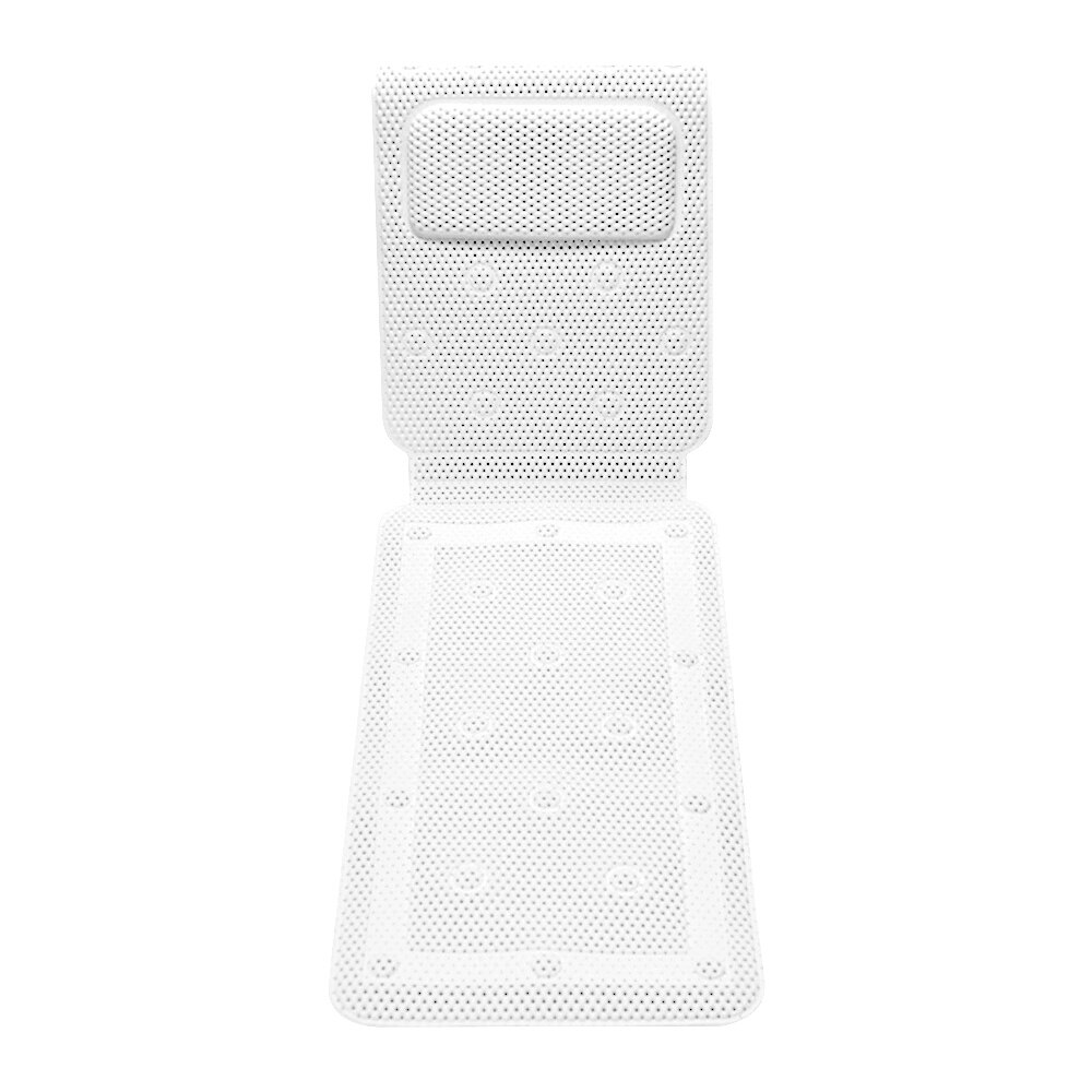 Alfombrilla antideslizante para bañera de hidromasaje, colchón de espuma de PVC, transpirable, con capas de malla 3D, cojín de baño con almohada de cuerpo completo