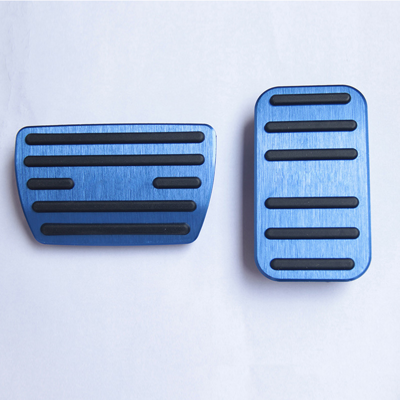 Aluminium Auto Voetpedalen Brandstof Gaspedaal Rempedaal Cover Voor Honda Civic 10 10th accessoires: Blue