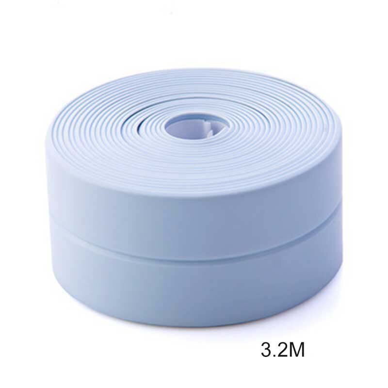 Keuken Muursticker Badkamer Tape Douche Wastafel Bad Afdichting Tape Strip Lijm Waterdichte Tape Wit Pvc Zelfklevende: Blue / 22mm
