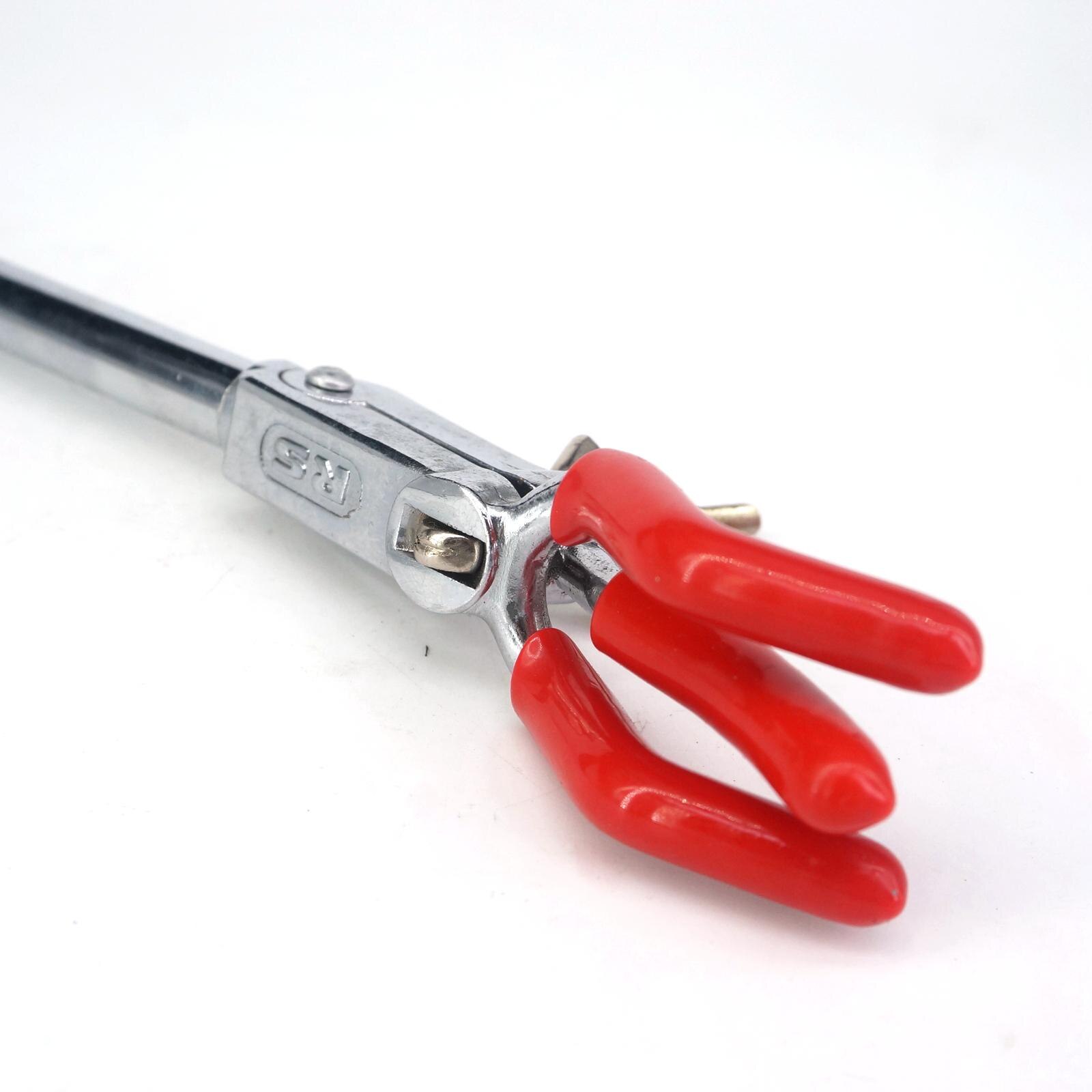 220mm 3 Prongs Buret Zinc-Aluminum Alloy Clamp Lab Stand Tube Holder Small