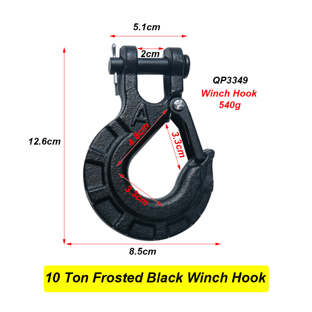 Winde Haken Traktor Anhängerkupplung Elektrische Winde Anhänger Anhängerkupplung Kohlenstoff Stahl Haken Auto Rettungs Anhänger Haken Automobil Wartung Werkzeuge: Schwarz