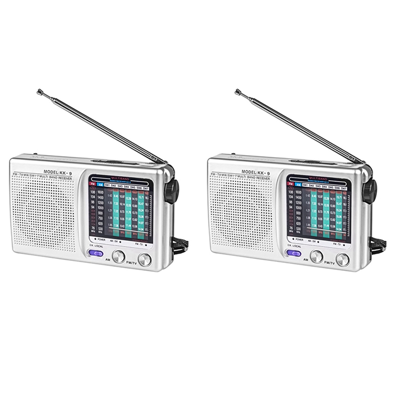 2X AM/FM/SW Portable Radio Operated for Indoor, Ou... – Vicedeal
