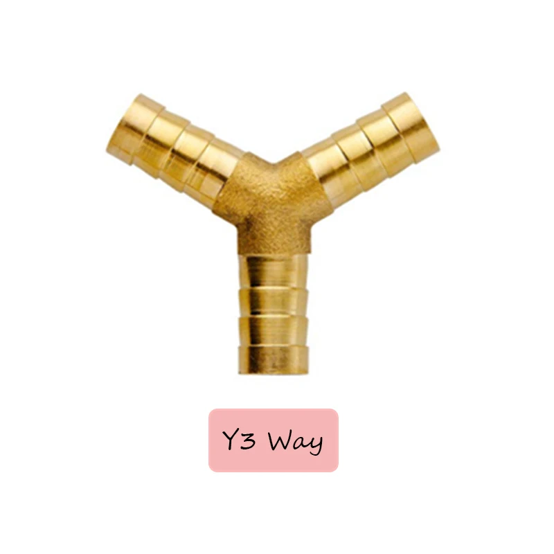 1 pcs 4mm-19mm Brass Fitting Coppers Pagoda Connector Pipe Fittings 2 3 4 Way Straight/L/Tee/Y/Cross For Gas/Water Tube: Bronze Yellow / 1-1/4"