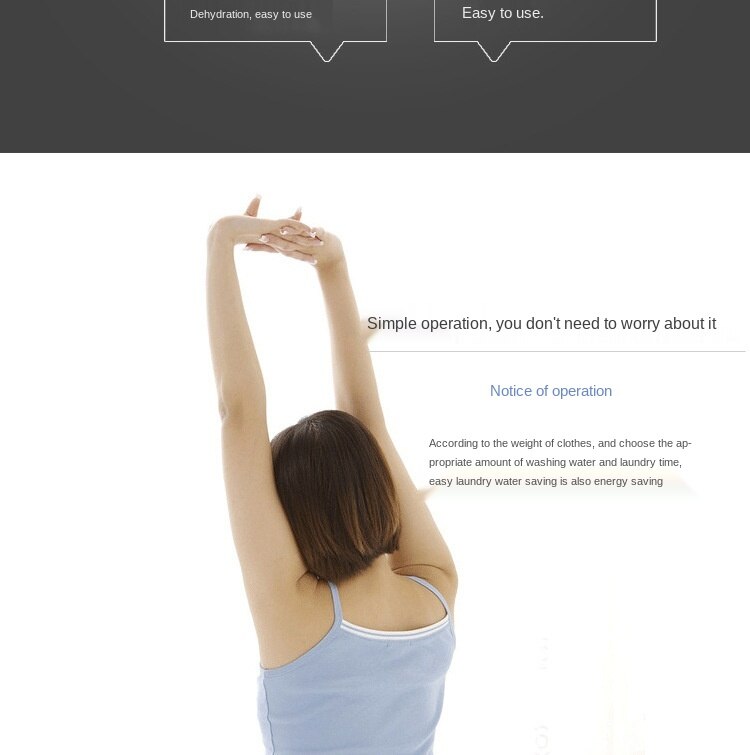 220V 7.0 mini washing machine with dehydration and semi-automatic elution