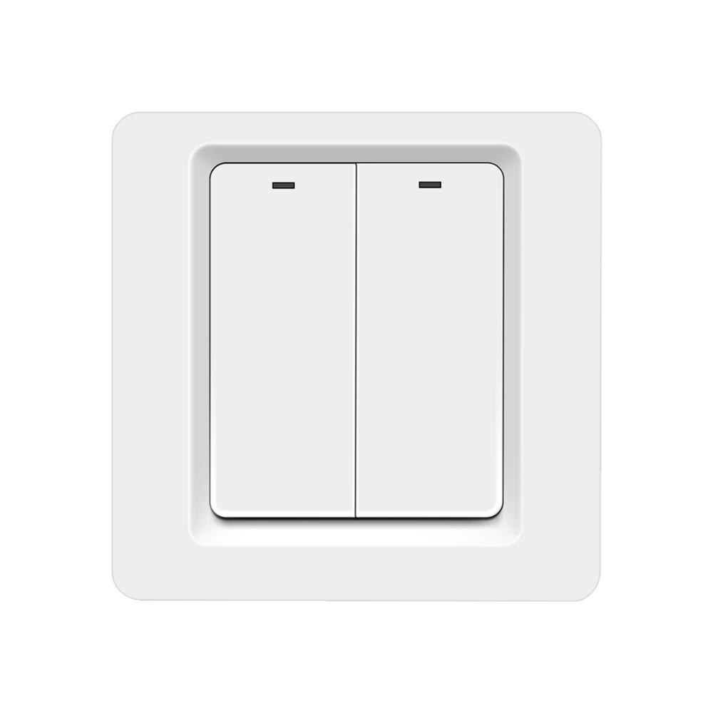 Apple Homekit Original Wireless Smart Wall Switch 1 /2 /3 Gang Push Button Switch Siri Voice Control work with IOS Homekit: 2 Gang