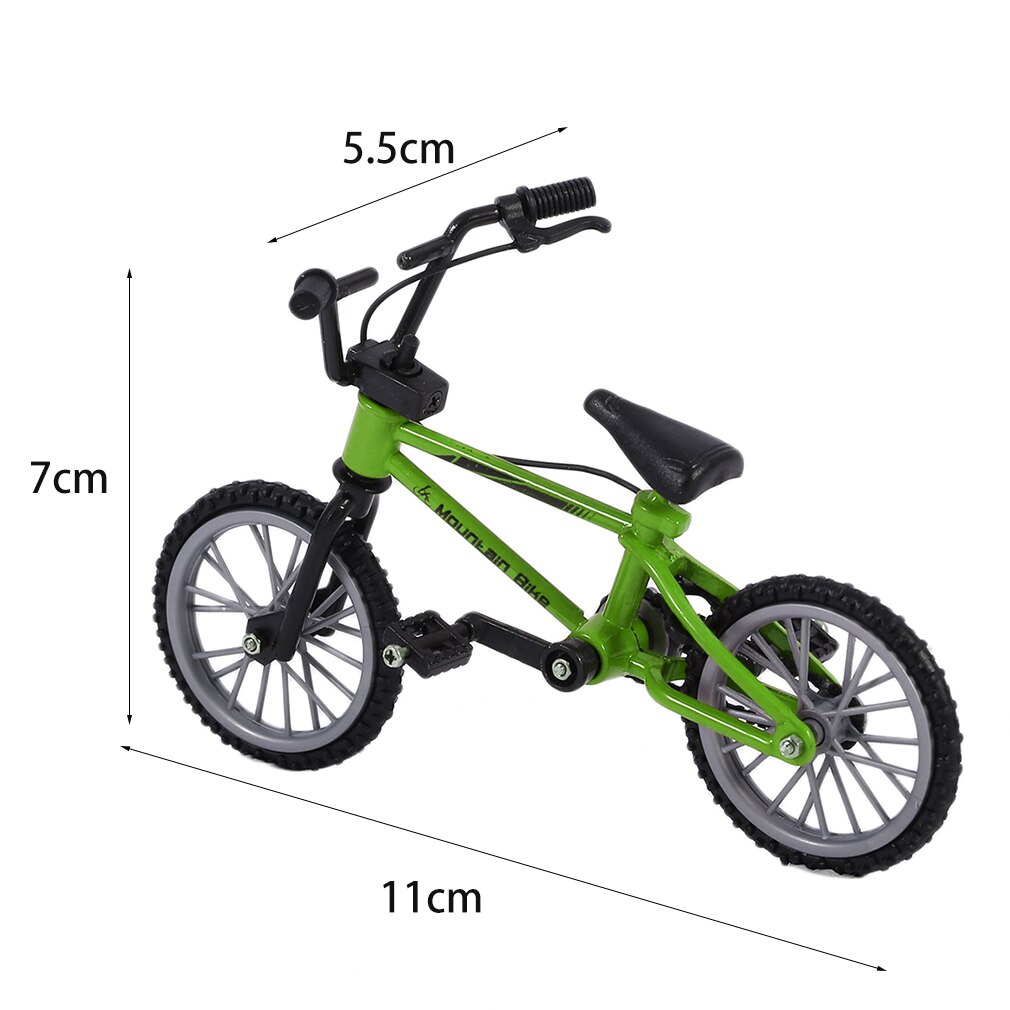 Heißer! OCDAY Simulation Legierung Finger bmx Bikes Kinder Mini Größe Grün griffbrett fahrrad Spielzeug Mit Brems Seil