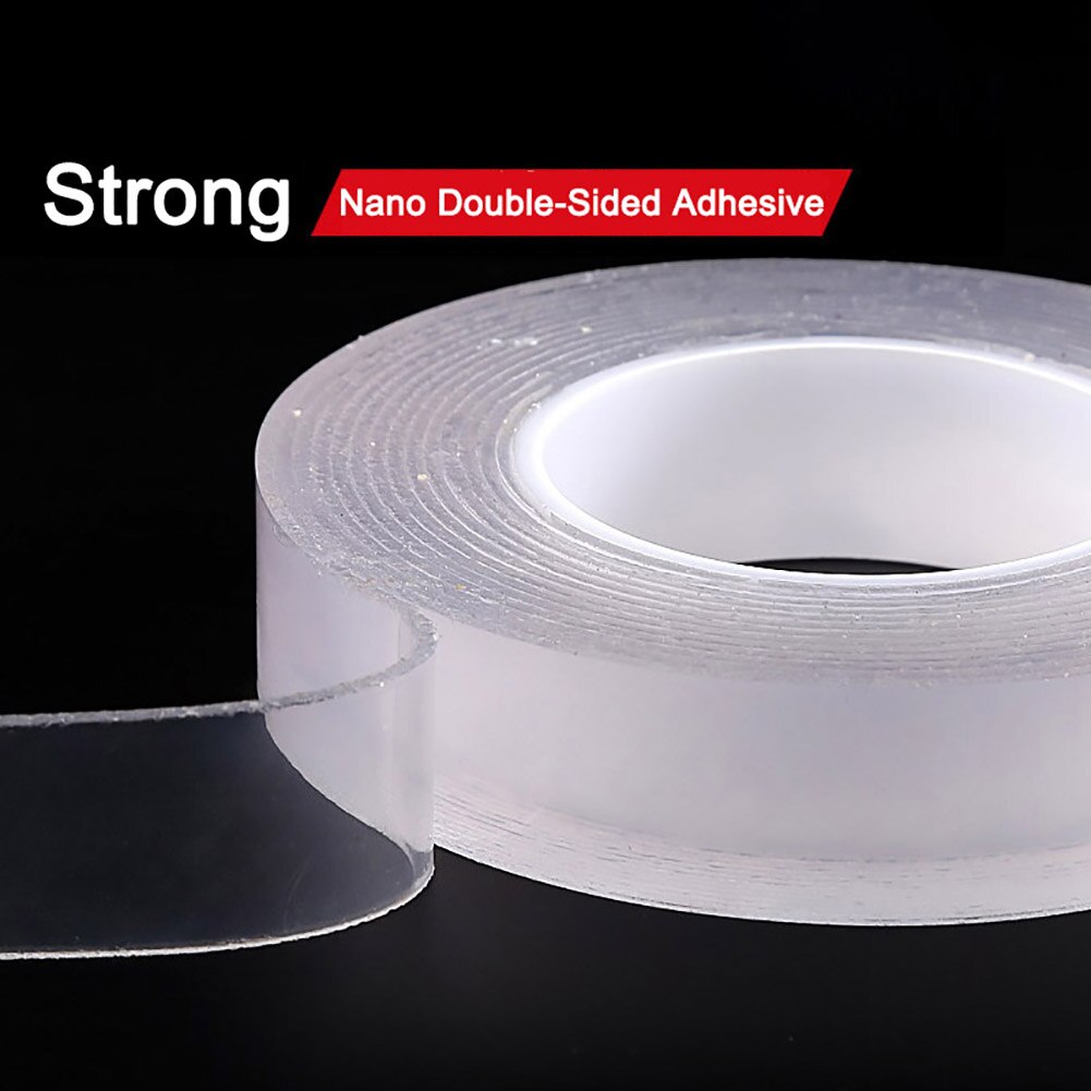 Adhesive Tape Double Side Tape For Walls Heavy Duty Traceless Removable Washable Gel Grip Transparent Clear Tape