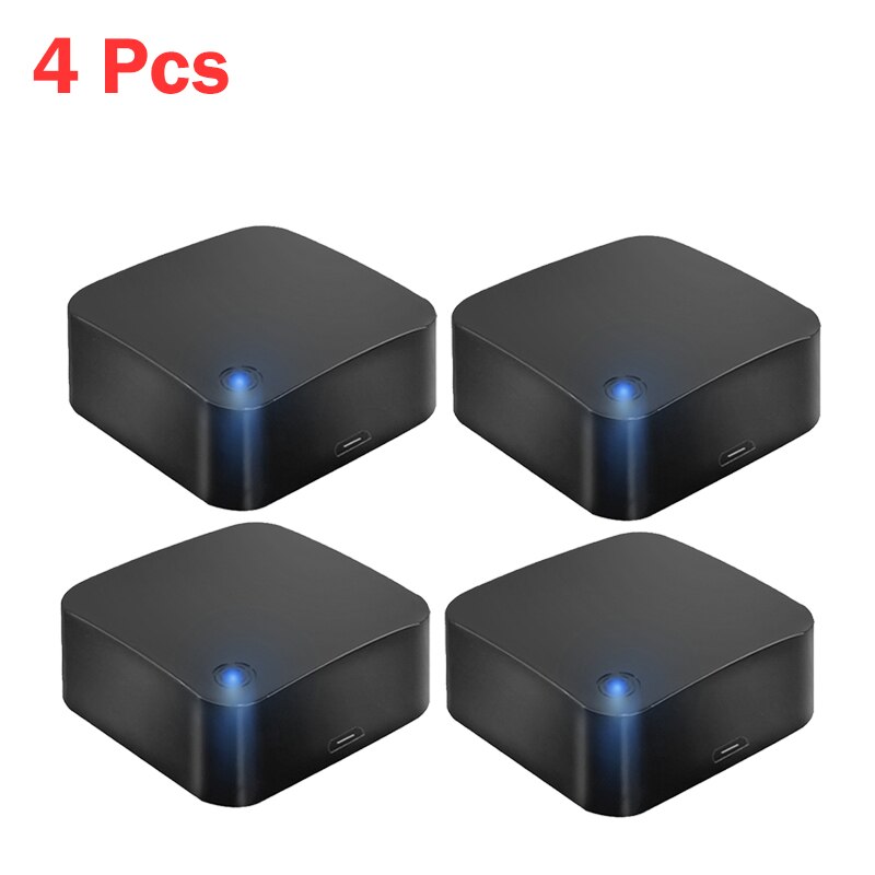 Tuya Smart Wireless WiFi-IR Remote Controller Tuya Smart Home Life APP WiFi Infrared Remote Air Conditioner TV WiFi-IR Remote: 4 Pcs