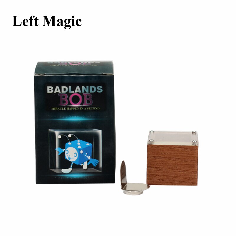 Badlands Bob Hout Magische Dobbelstenen Goocheltrucs Metalen Close Up Straat Podium Magic Props Mystery Goochelaar Mentalismaccessory