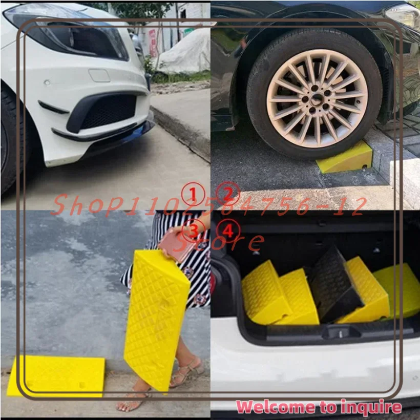 22 cm hohes Auto-Rampen-Dreieckskissen, langlebiges Auto- und Motorrad-Hochleistungs-Rollstuhlrad