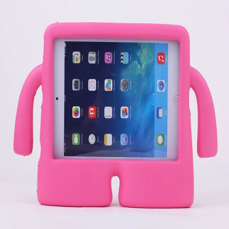 Leuke cartoon eva-hoes voor apple ipad 7.9 inch, veilig voor kinderen, siliconen beschermhoes voor ipad mini 2 , 3 , 4 mini 3: Rozenrood