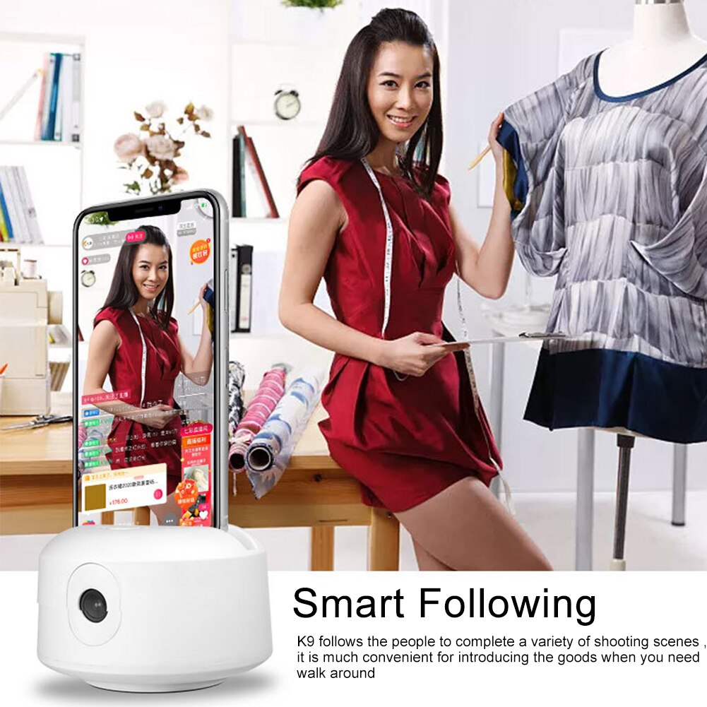 Eenvoudig te installeren live-uitzending kaptafel slimme tracking mobiele houder videochat desktop multifunctioneel 360 graden rotatie