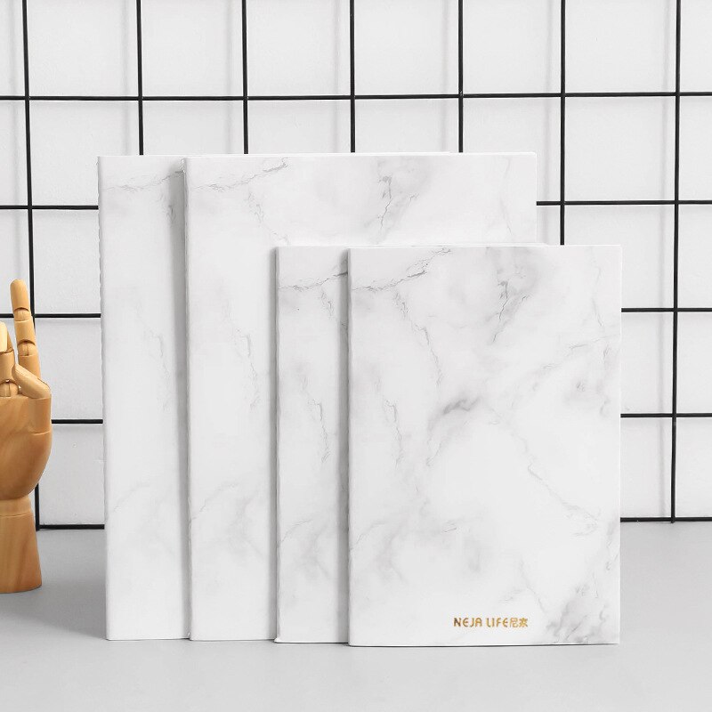 A5 Marble Soft Planner Notebook A5 B5 Grid Line Blank School Notepad Journal Kawaii Time Daily Plan Schedule Book Stationery