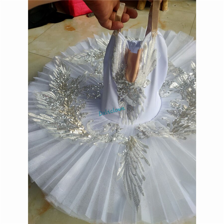 Volwassen Kinderen Klassieke Professionele Ballet Tutu Wit Zwanenmeer Pannenkoek Tutu Ballerina Party Dance Kostuums Ballet Jurk Meisjes Vrouwen