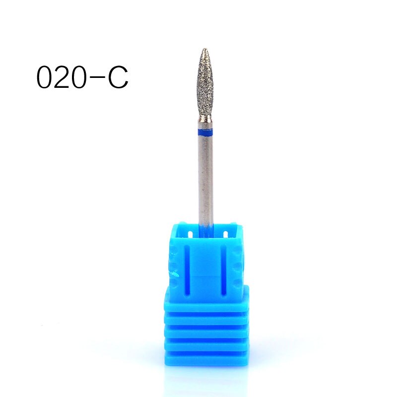 Broca de diamante 6 tipo 3/32, fresa para manicura, cortador para pedicura, máquina eléctrica, dispositivo, herramienta para manicura, fresa: C