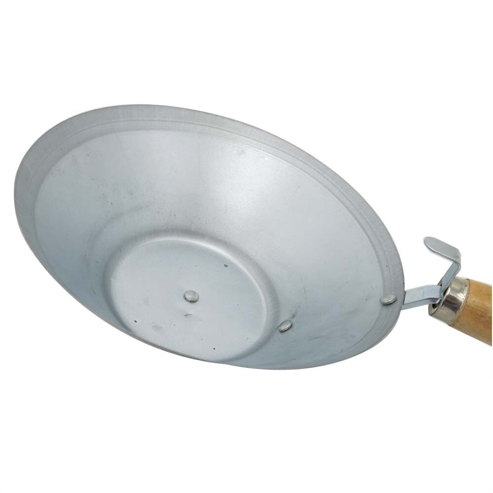 Generic wooden handle bowl cement bowl metal construction masonry concrete bowl tools