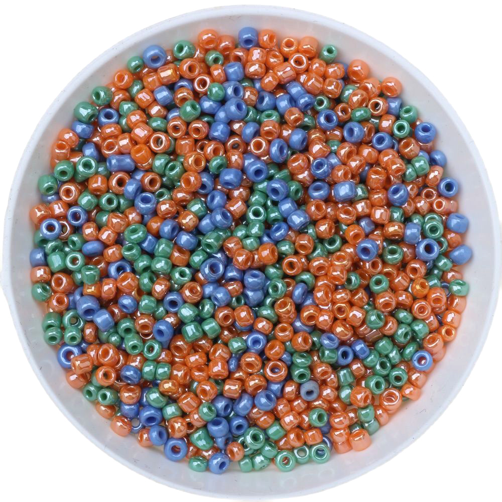 1000 unids/lote 15g 2mm abalorio de colores mezclados cuentas de semilla de vidrio checo DIY pulsera collar pendiente espaciador para accesorios de fabricación de joyas: Gris claro