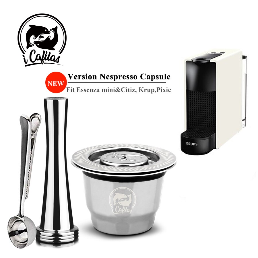 Icafilas Espress Capsulas Filter Recargables Rvs Metalen Voor Nespresso Hervulbare Koffie Capsule Herbruikbare Pods