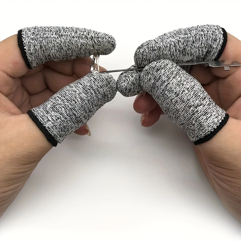 10Stck Anti-schneiden Finger Abdeckung Finger Schutz Hülse Hochfeste Sicherheit flexibel Anti schneiden Fingerspitze Handschuhe Küche werkzeug