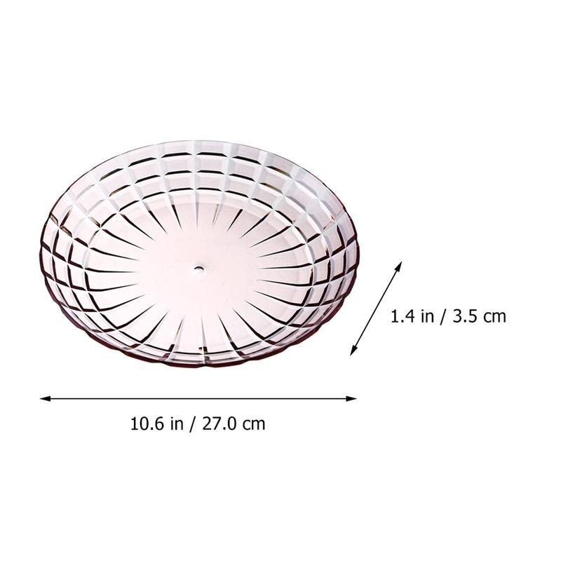 4Pcs Multifunction European Style Fruit Plates Plastic Candy Snack Trays (Large)