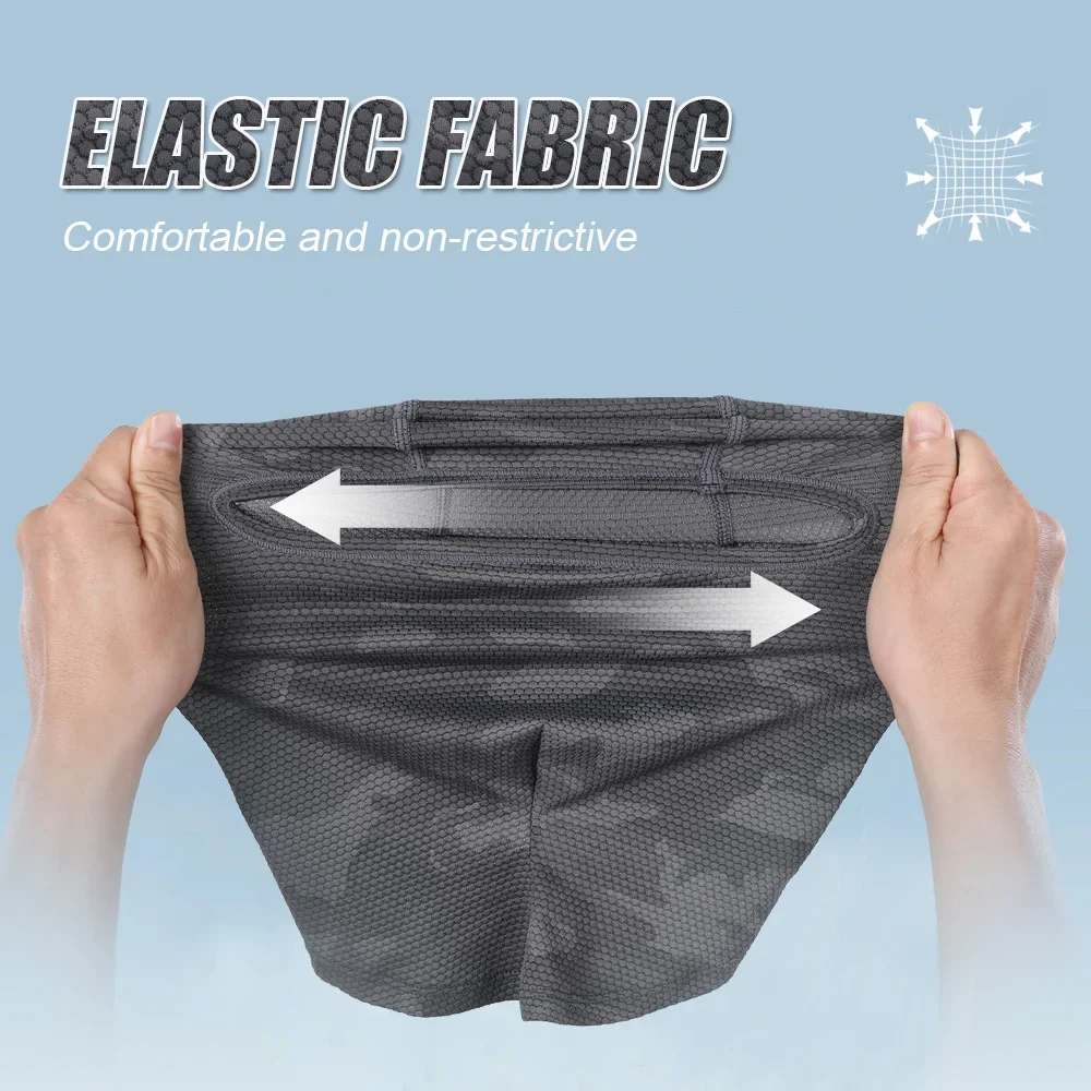Ciclismo rosto cheio balaclava máscara facial de resfriamento respirável gelo seda wicking absorvente chapelaria para capacete da bicicleta equitação engrenagem