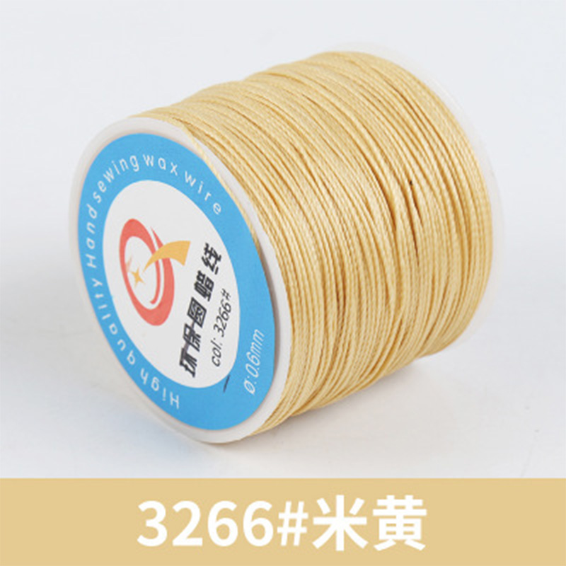 0.6mm tondo filo cerato filo di cera filo di cucitura filo per artigianato in pelle filo da cucito gioielli fai da te tariffa hilos para coser: Blu marina militare