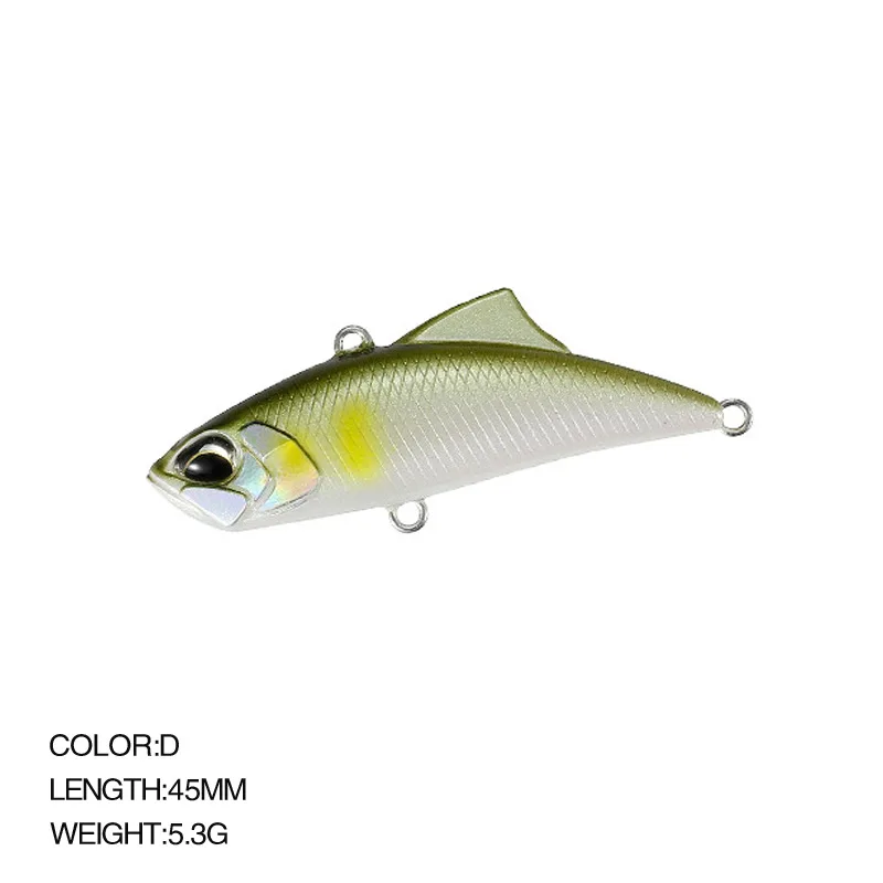 Señuelos de pesca VIB japoneses, punta de lanza, vibración RYUKI 45S, señuelo para verano e invierno, cebo Artificial, tropas, aparejos, accesorios para Lucio: Borgoña