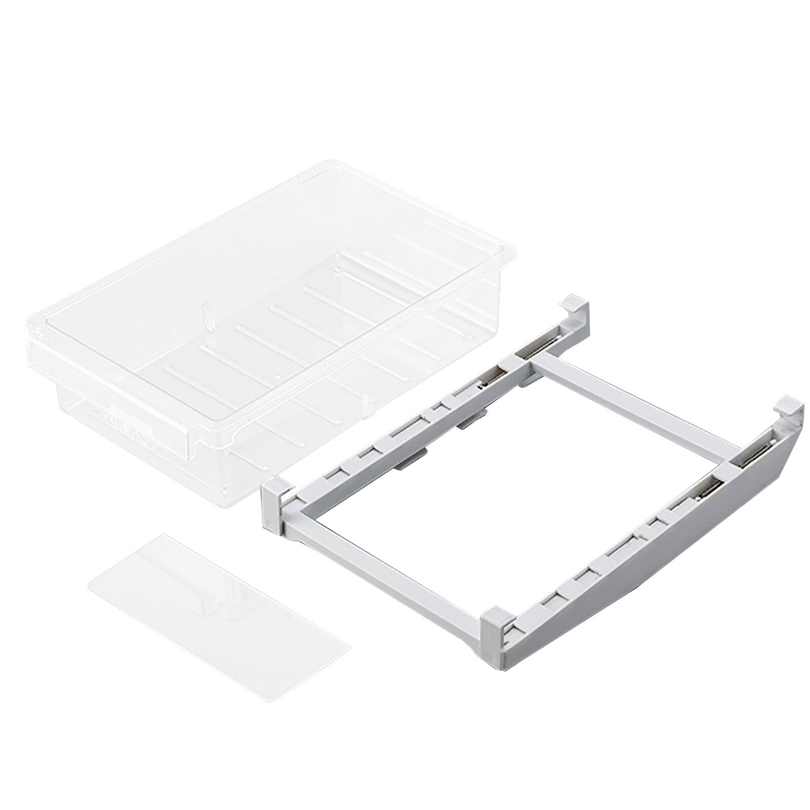 Food Sealed Bag Storage Rack Rail Storage Danger Refrigerator Drawer Storage Food Container Holder Fridge Organizer Racks: B