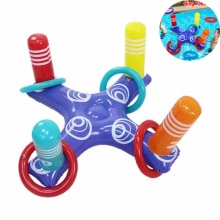 Opblaasbare Ring Toss Pool Spel Speelgoed Met 4 Ringen Opblaasbare Gooien Beentje Kids Outdoor Zwembad Strand Zomer Water Zwemmen Speelgoed