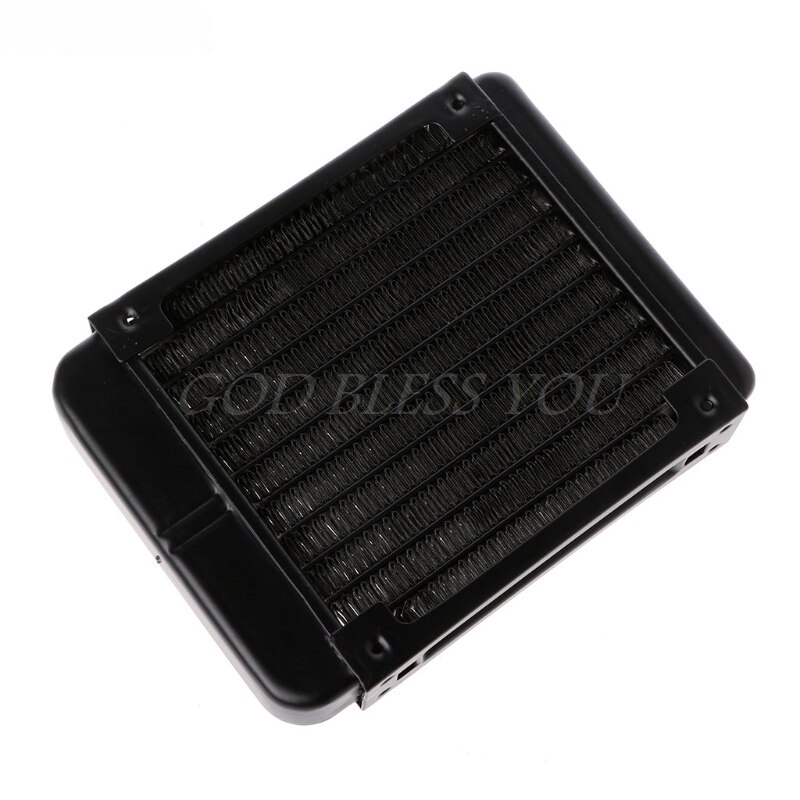 120mm Aluminum Computer Radiator Water Cooler 10 Tube CPU Heat Sink Exchanger