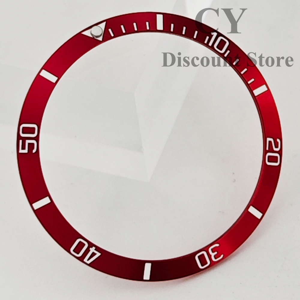 34mm Watch Bezel Insert Bezel Fit Automatic Watch Case For Ring Parts Automatic Watch Replacement: green