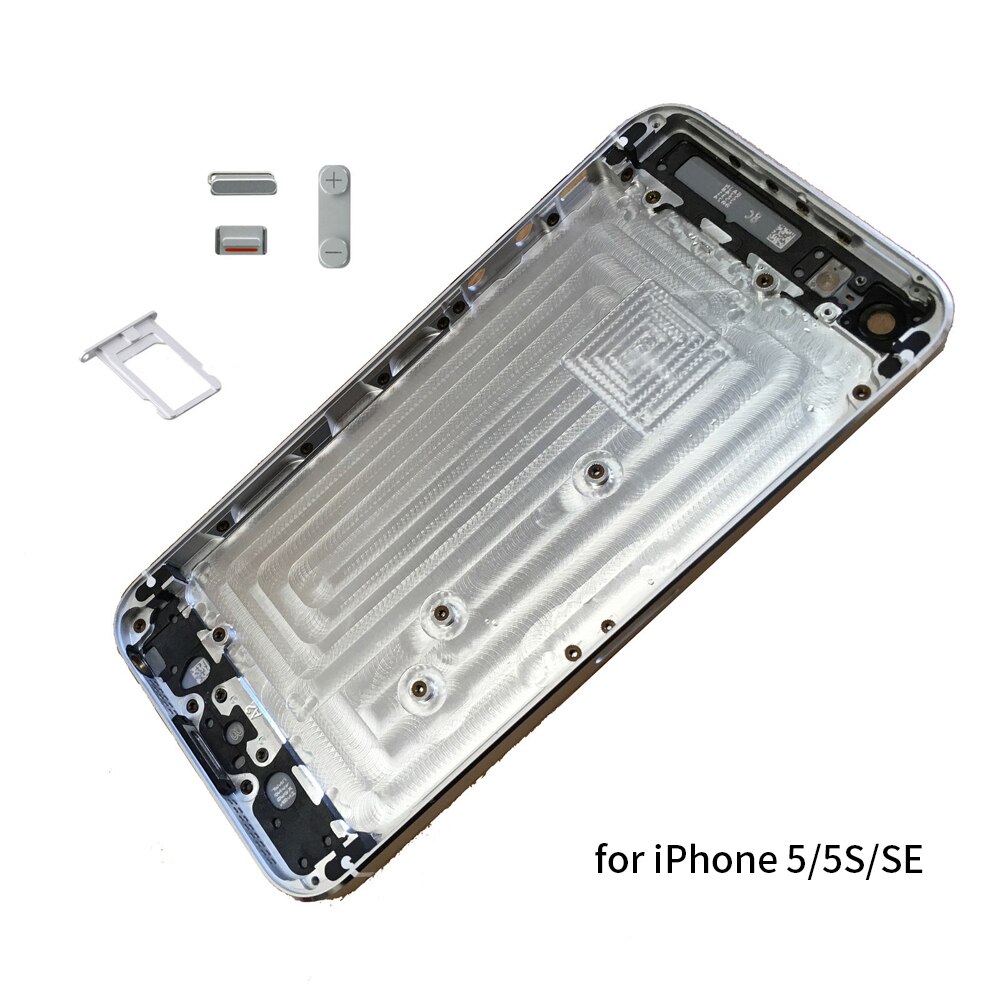 Back Housing For IPhone 5 5G 5S SE Battery Rear Door Cover Middle Frame Chassis Body + IMEI Replacement