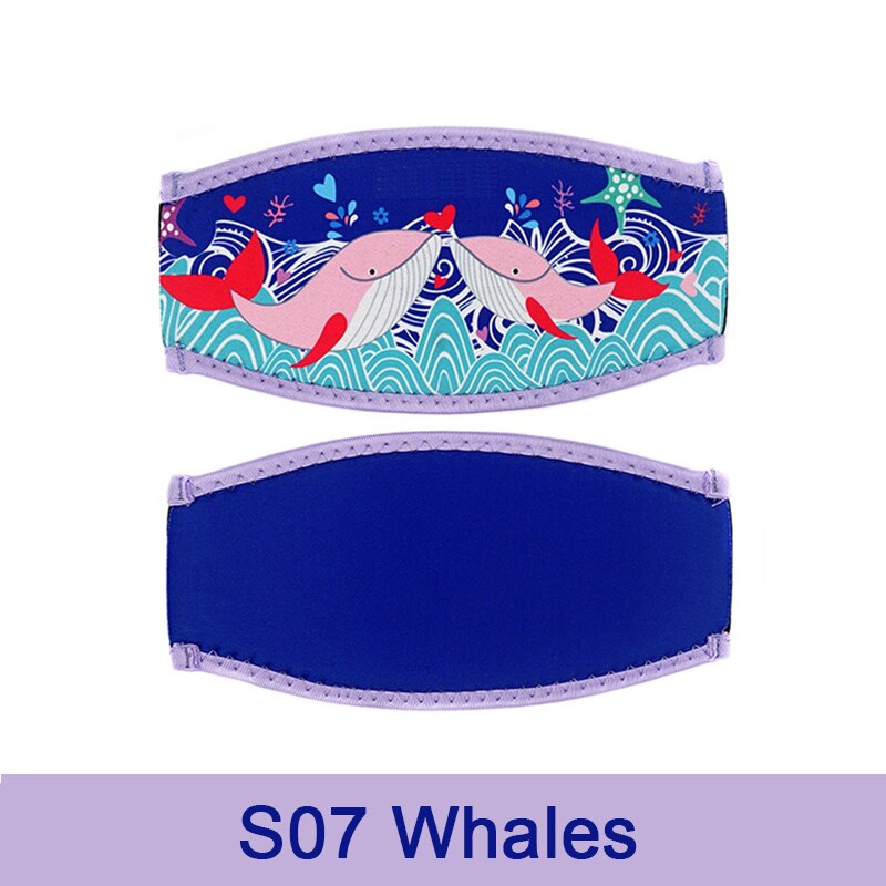 Scuba oceanarium vandtæt dykning maske stroppedæksel undersøisk snorkling langt hår indpakning beskytter: Ingen logo hvaler