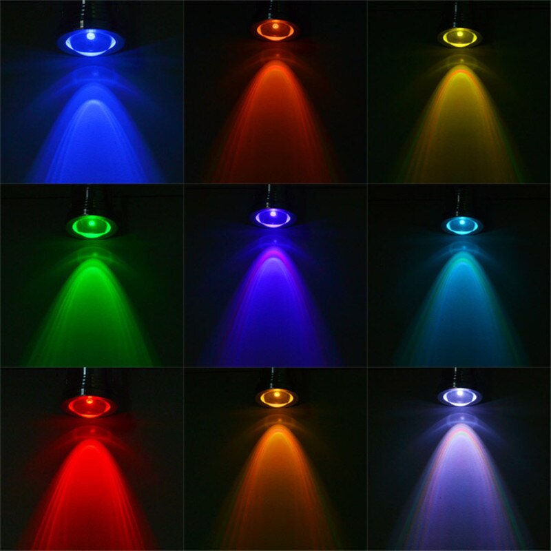 RGB Silver LED Underwater Flood Light IP67 Water-resistant Landscape Fountain Lamp Underwater Spotlight Waterfall 10W DC12V