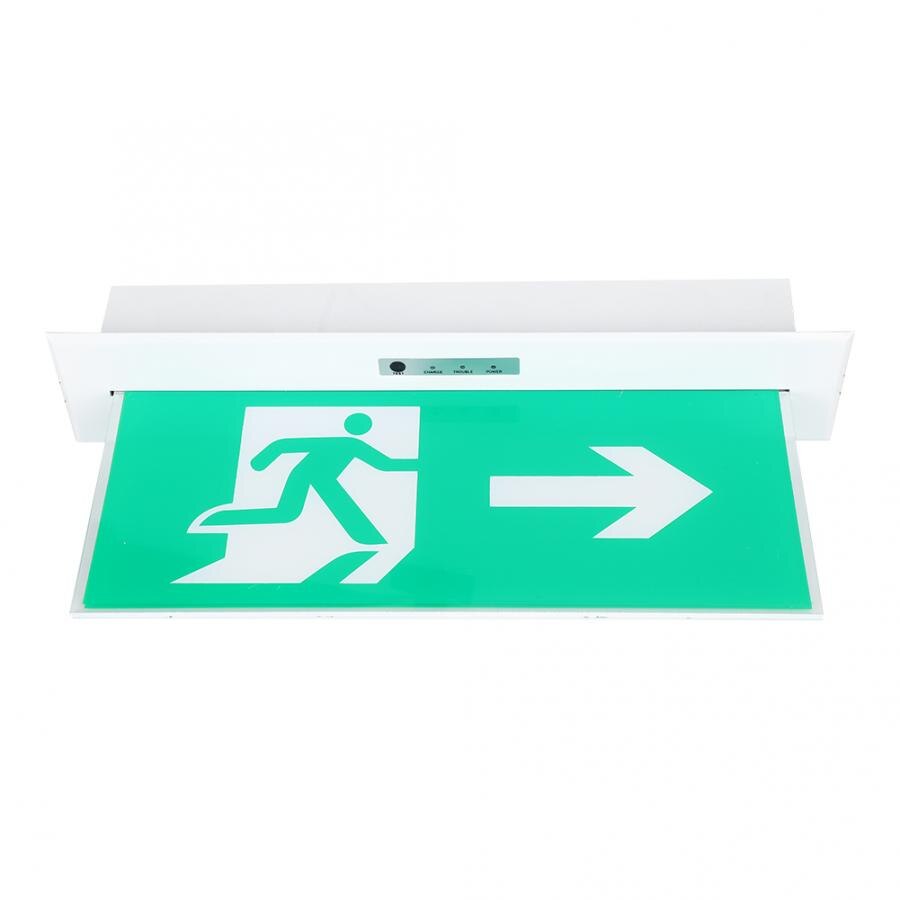 Recessed PMMA LED Emergency Exit Lighting Sign Safety Indicator 220V Exit Lighting Sign