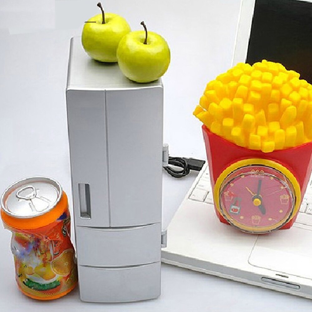 Mini geladeira portátil para carro, geladeira elétrica com copo frio e entrada usb para refrigeração, para os cosméticos