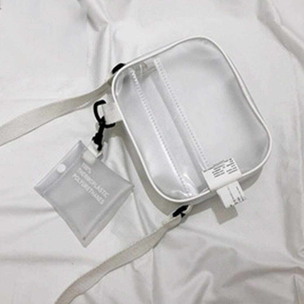 Women Clear Tote Bag Pvc Handbag Shoulder Transparent Beach Clutch Purse Diagonal Bag