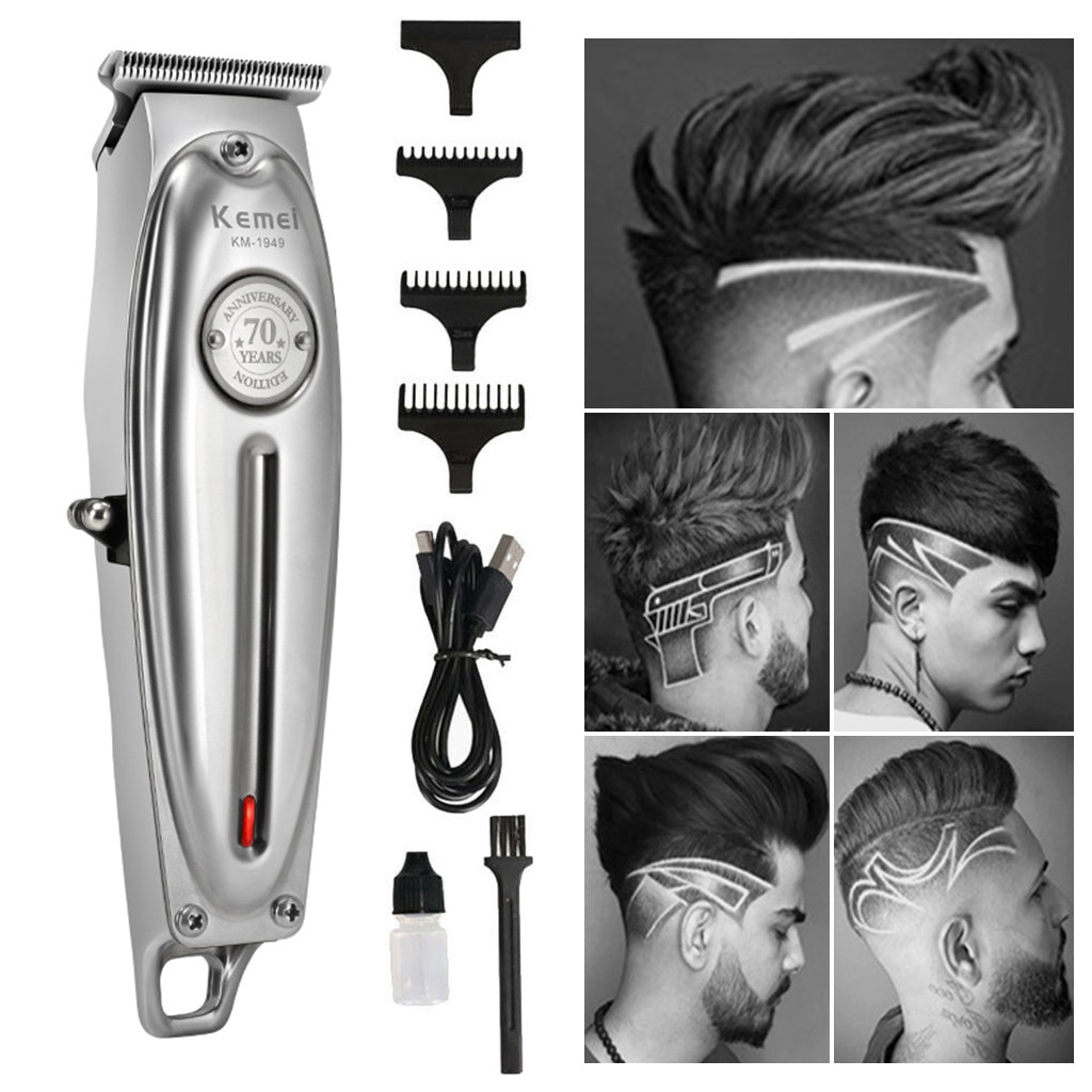 Electric Hair Clipper Barber Metal Hair Clipper For Adult Electric Cordless Hair Grooming Home Haircut Wireless
